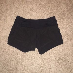 Black lululemon tracker short